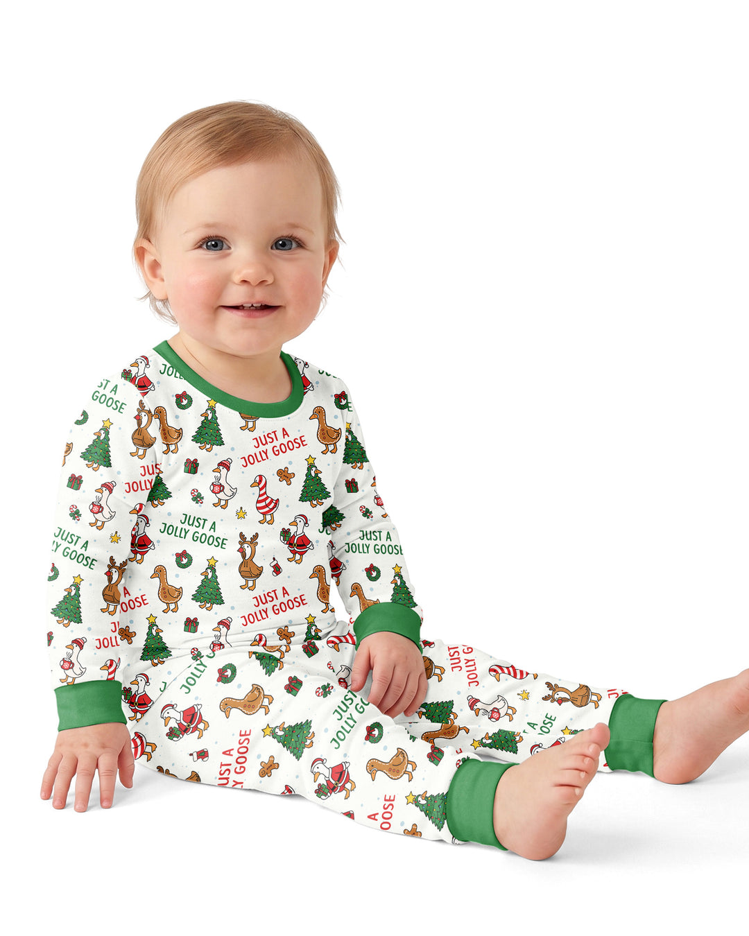 Just A Jolly Goose Bamboo Two Piece Long Sleeve Pajama Set