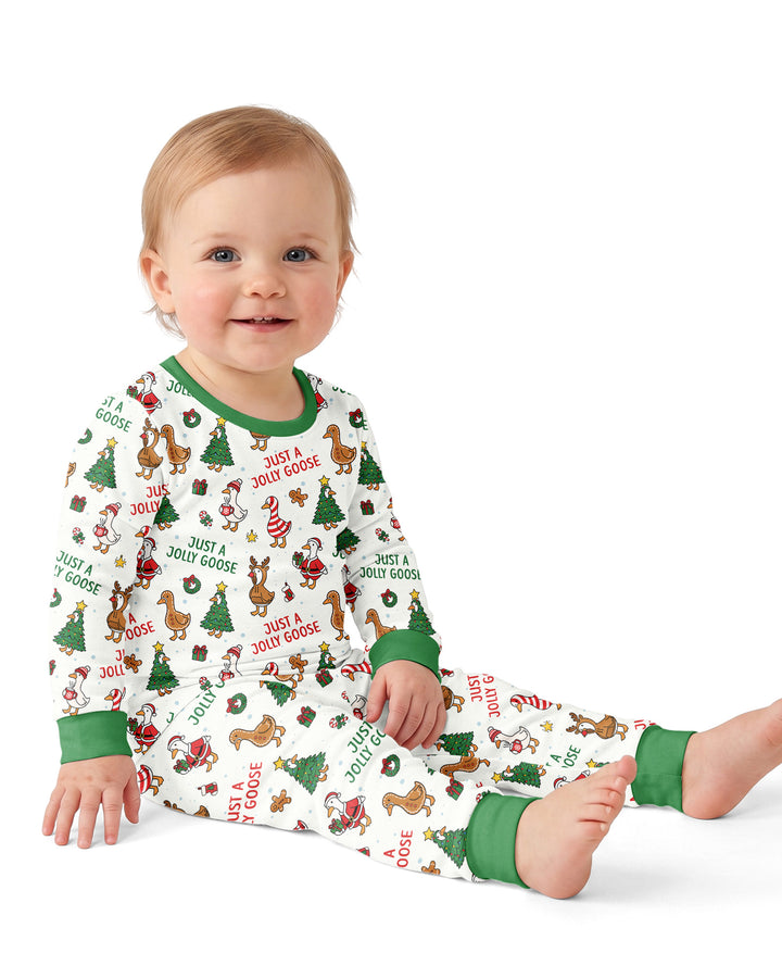 Just A Jolly Goose Bamboo Two Piece Long Sleeve Pajama Set