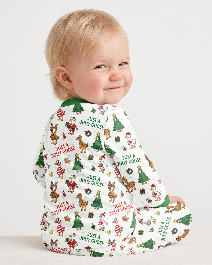 Just A Jolly Goose Bamboo Two Piece Long Sleeve Pajama Set