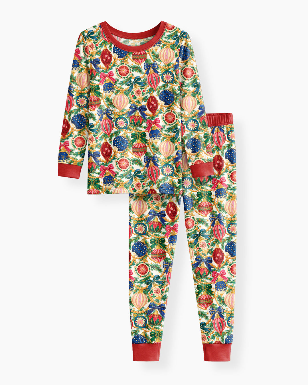 Vintage Ornament Magic Bamboo Two Piece Long Sleeve Pajama Set