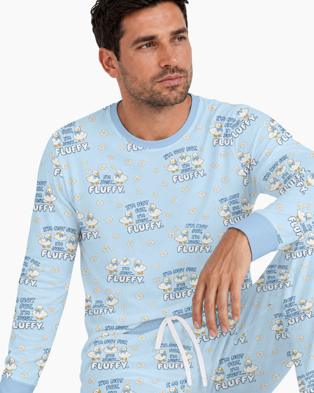 Not Fat Just Fluffy Bamboo Men Pajama Set
