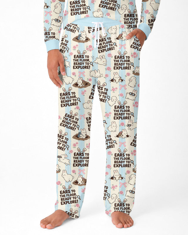 Ears To The Floor Bamboo Men Pajama Set