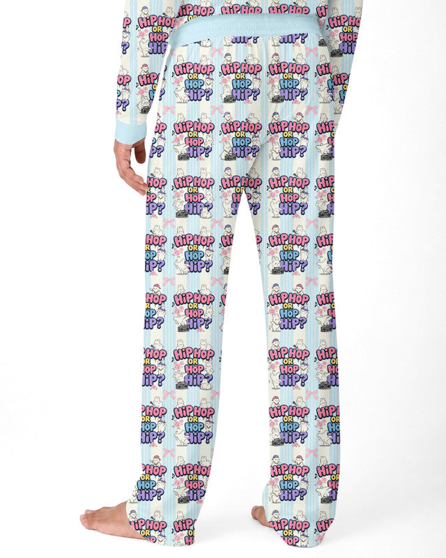 Boombox Bunny Bamboo Men Pajama Set