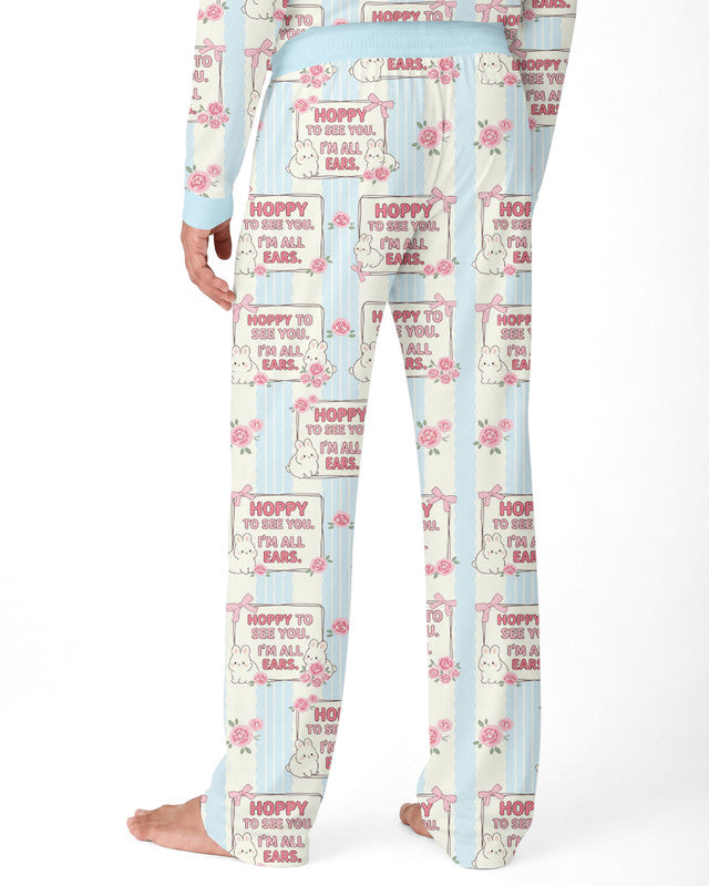 Hoppy To See You Bamboo Men Pajama Set