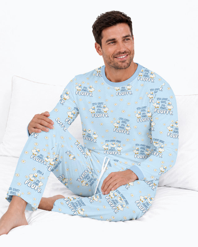 Not Fat Just Fluffy Bamboo Men Pajama Set