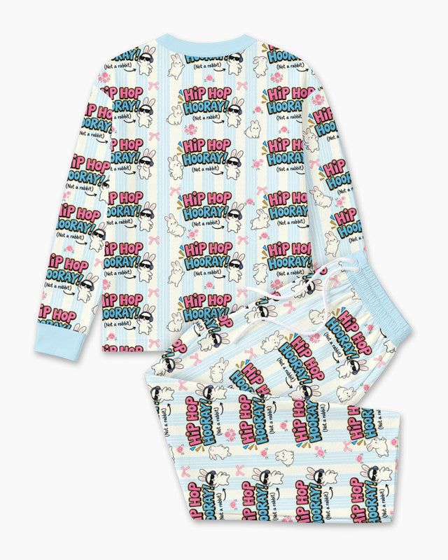 Hip Hop Bunny Bamboo Men Pajama Set