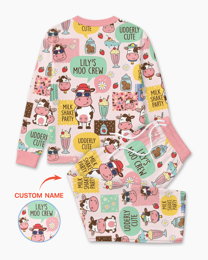 Custom Name The Milkshake Secret Society Bamboo Men Pajama Set
