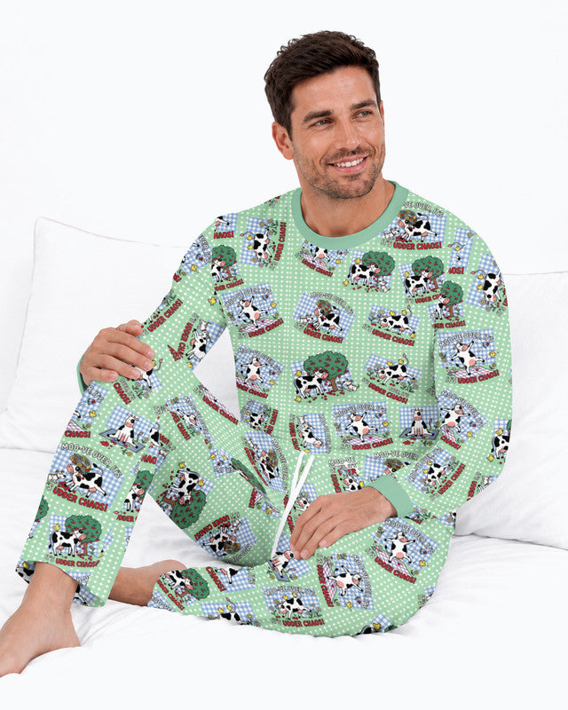 Udder Chaos Bamboo Men Pajama Set