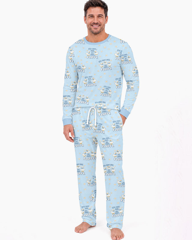 Not Fat Just Fluffy Bamboo Men Pajama Set