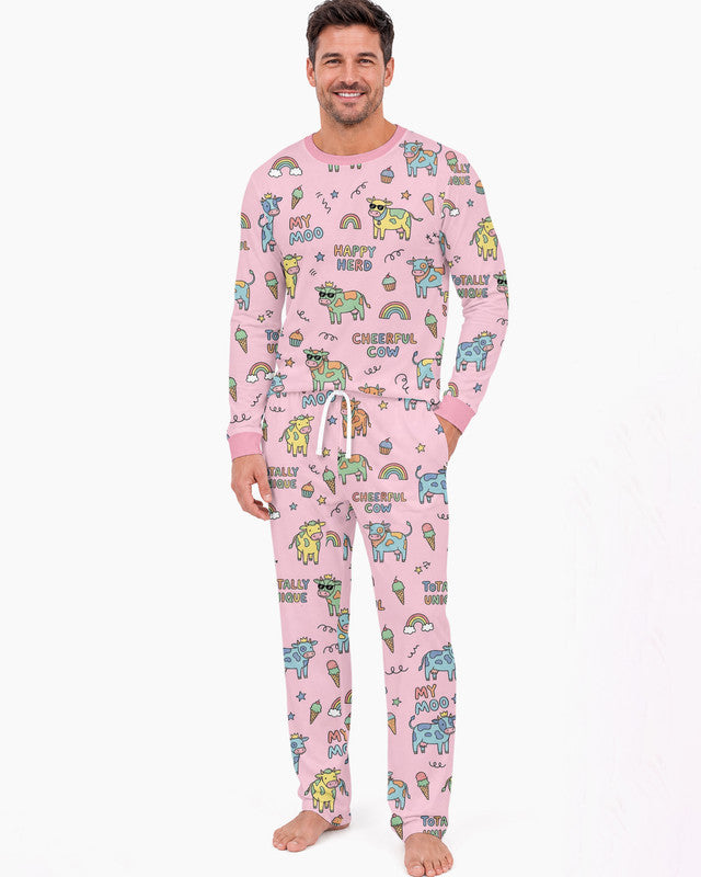 Not Your Ordinary Cow Bamboo Men Pajama Set