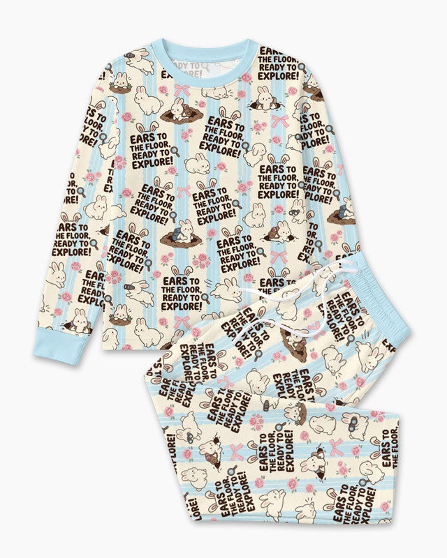 Ears To The Floor Bamboo Men Pajama Set
