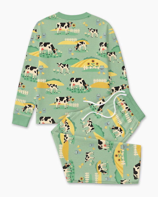 Pasture Sunlit Waltz Bamboo Men Pajama Set