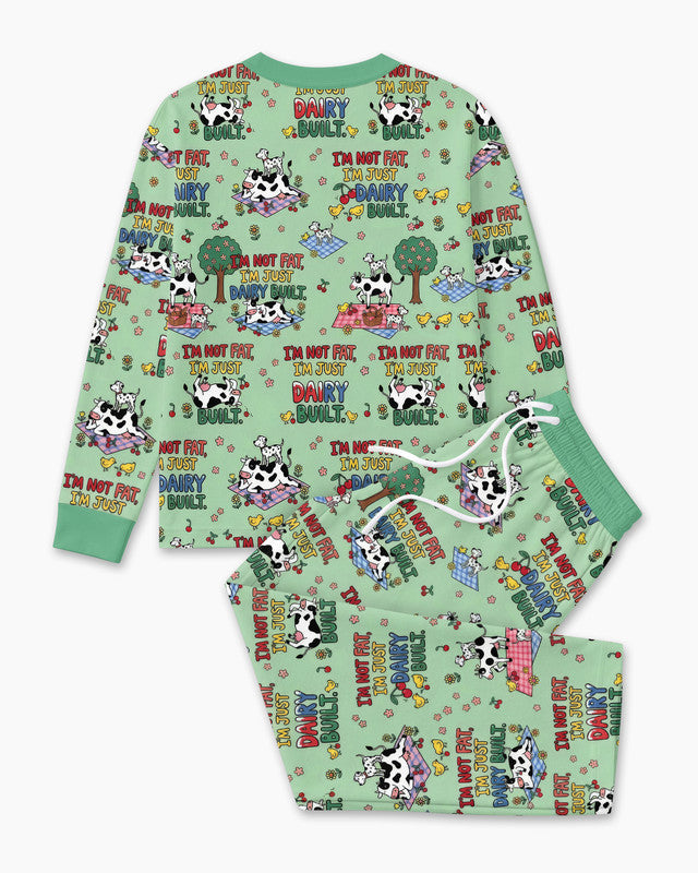 I'm Not Fat I'm Just Dairy Built Bamboo Men Pajama Set