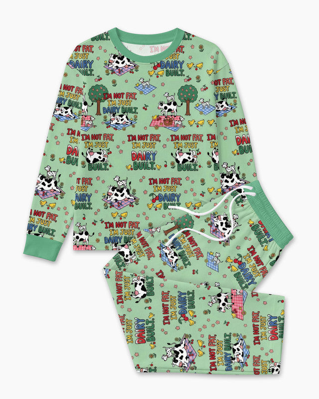 I'm Not Fat I'm Just Dairy Built Bamboo Men Pajama Set