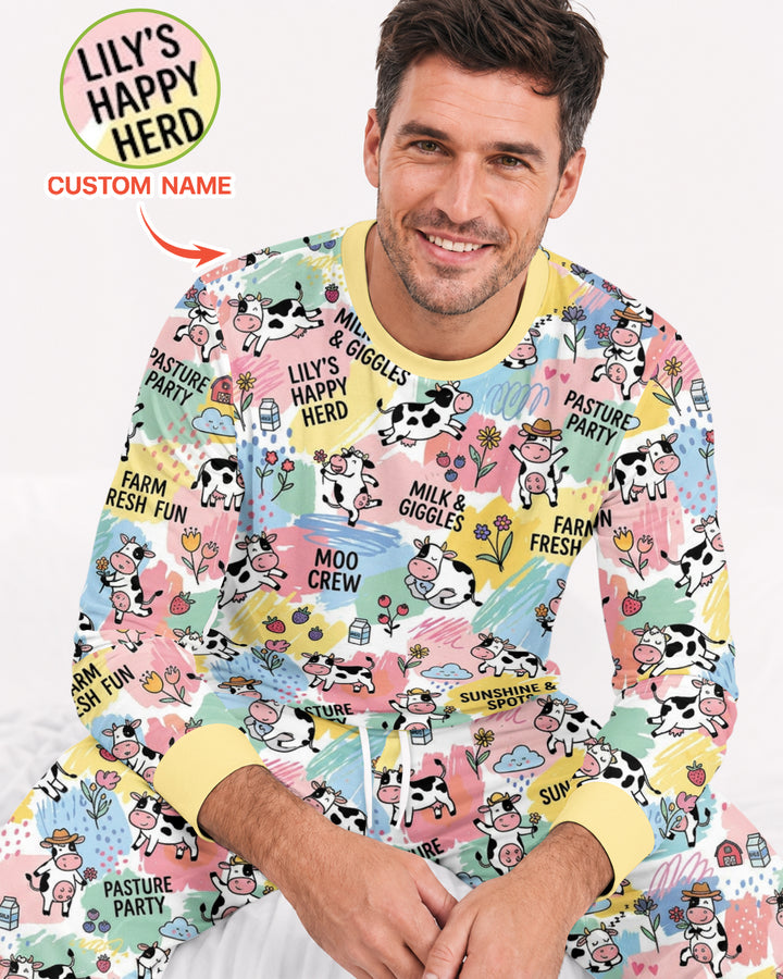 Custom Name Can’t Keep Us In The Barn Bamboo Men Pajama Set