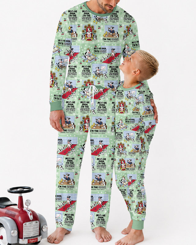 Moove Over Im The Boss Bamboo Men Pajama Set