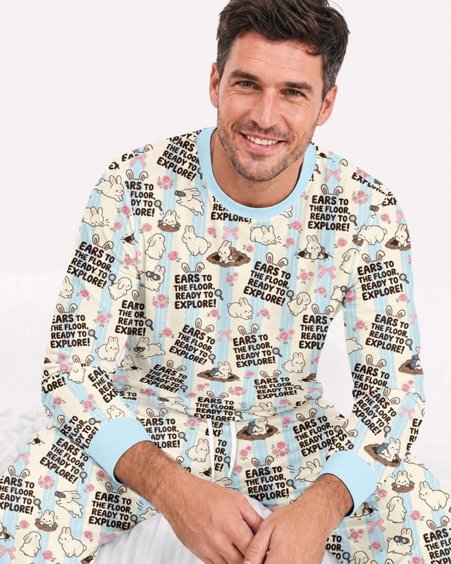Ears To The Floor Bamboo Men Pajama Set