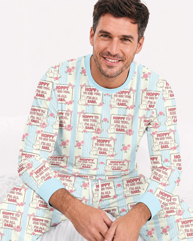 Hoppy To See You Bamboo Men Pajama Set