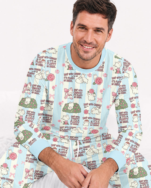 Hop Into Chaos Bamboo Men Pajama Set