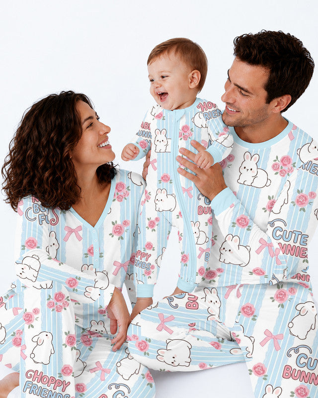 Hoppy Friends Bamboo Men Pajama Set