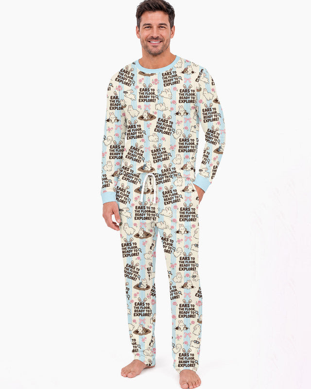 Ears To The Floor Bamboo Men Pajama Set