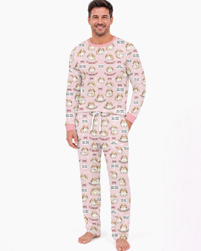 Sweet Bunny Worlds Bamboo Men Pajama Set