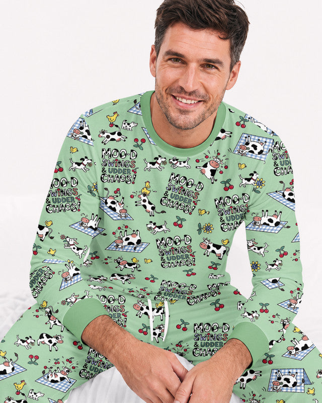 The Udderly Secret Journal Bamboo Men Pajama Set