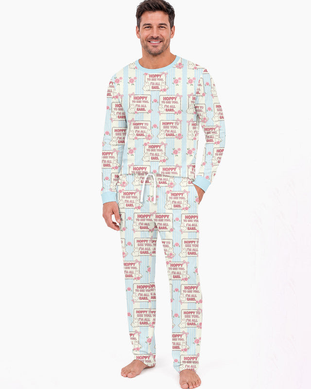 Hoppy To See You Bamboo Men Pajama Set