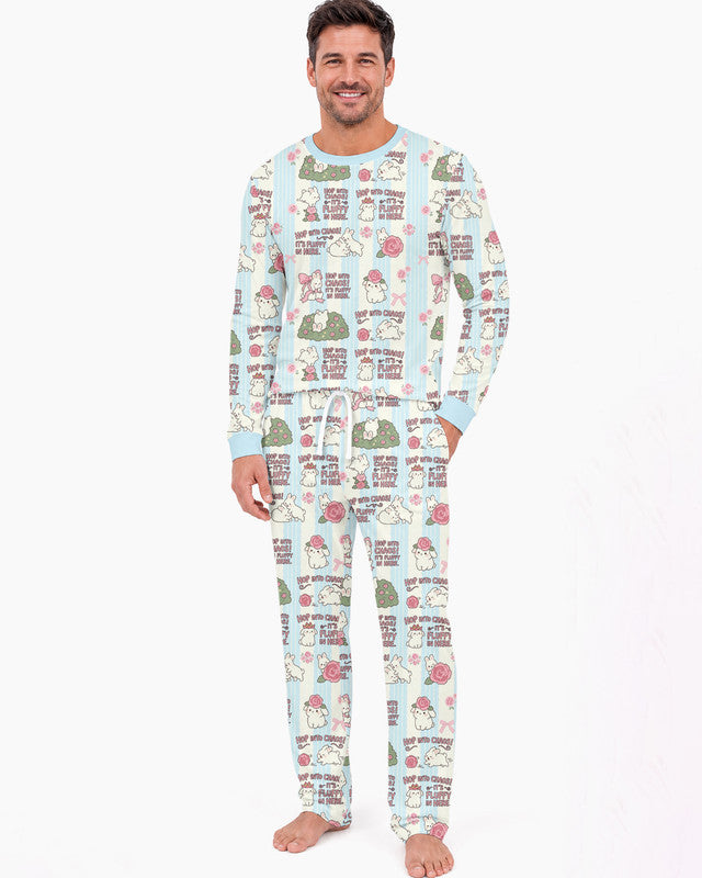 Hop Into Chaos Bamboo Men Pajama Set