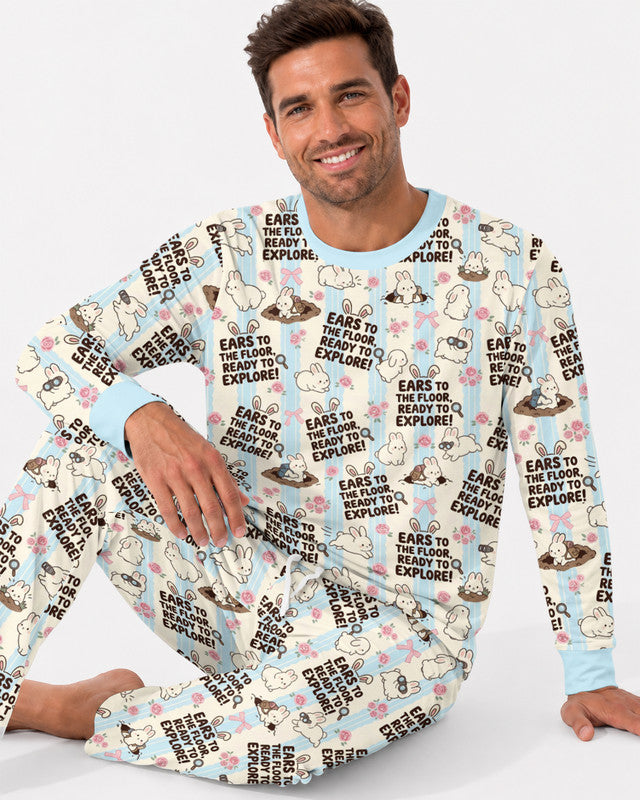 Ears To The Floor Bamboo Men Pajama Set