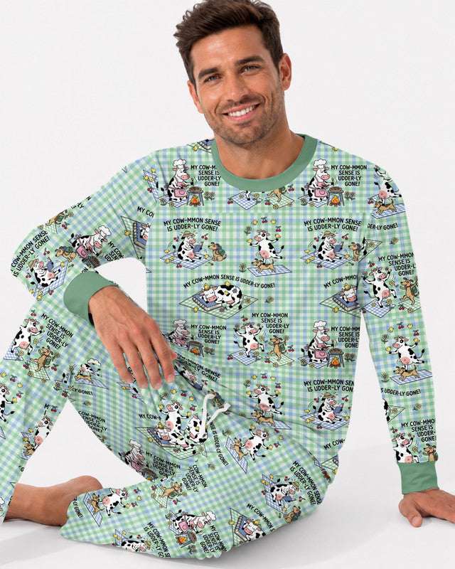 Common Sense Is Udderly Gone Bamboo Men Pajama Set