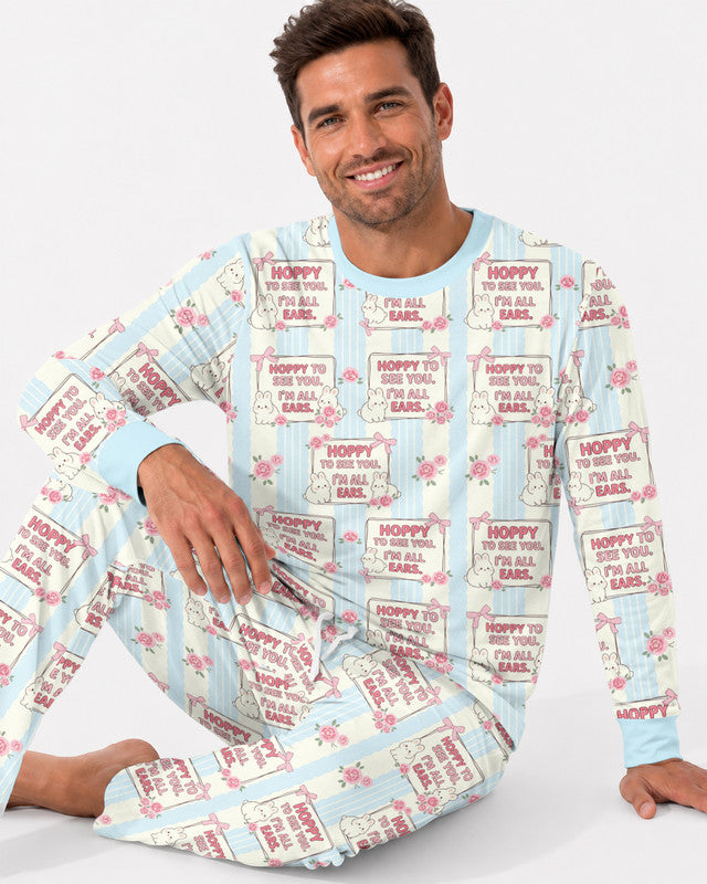 Hoppy To See You Bamboo Men Pajama Set