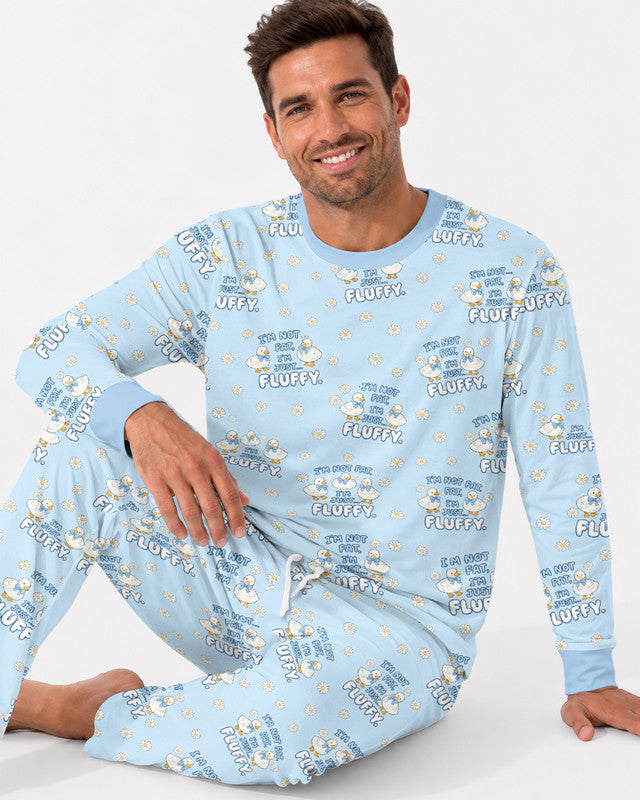 Not Fat Just Fluffy Bamboo Men Pajama Set