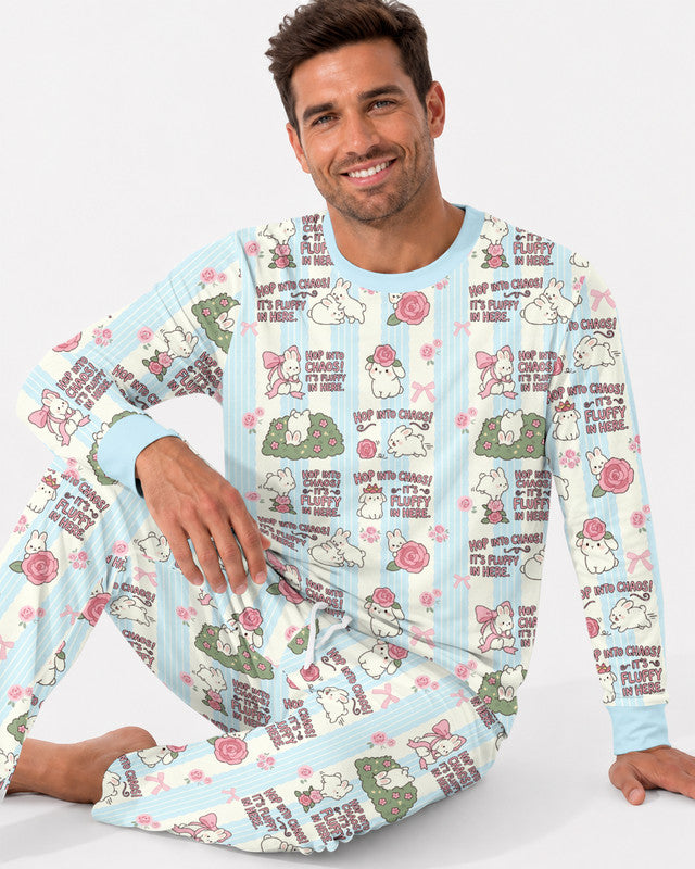 Hop Into Chaos Bamboo Men Pajama Set