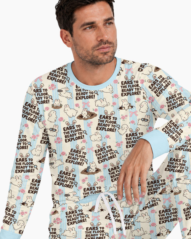 Ears To The Floor Bamboo Men Pajama Set