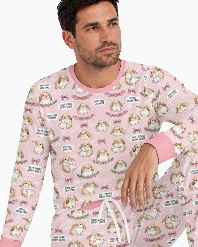 Sweet Bunny Worlds Bamboo Men Pajama Set