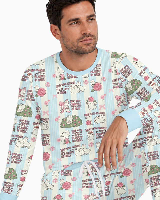 Hop Into Chaos Bamboo Men Pajama Set