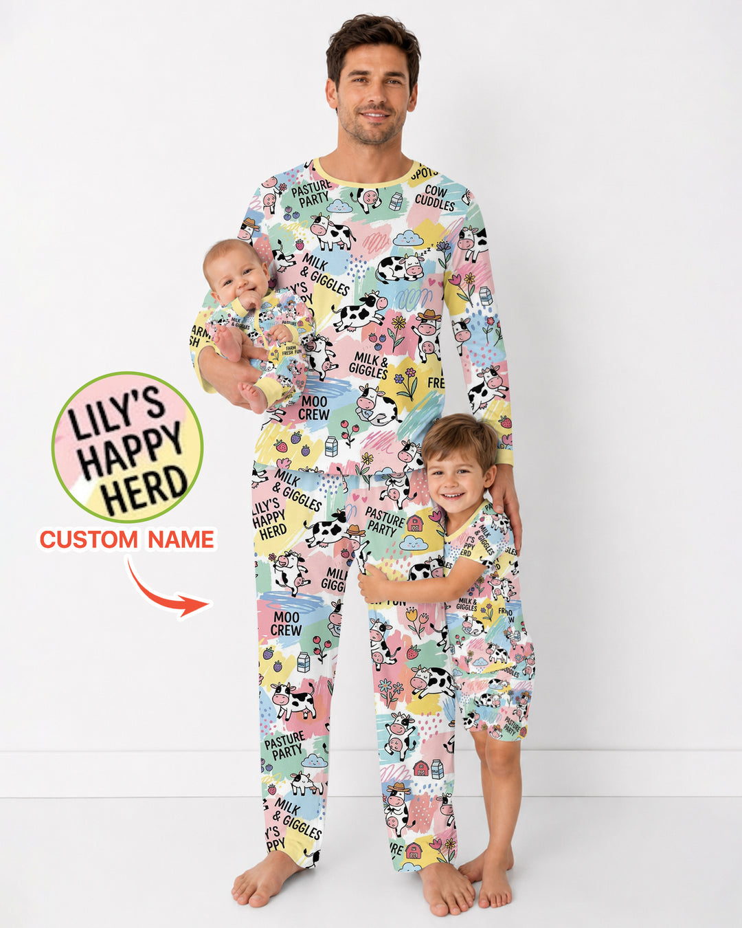 Custom Name Can’t Keep Us In The Barn Bamboo Men Pajama Set