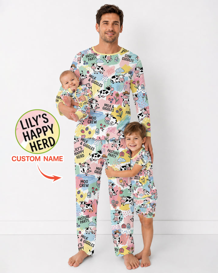 Custom Name Can’t Keep Us In The Barn Bamboo Men Pajama Set