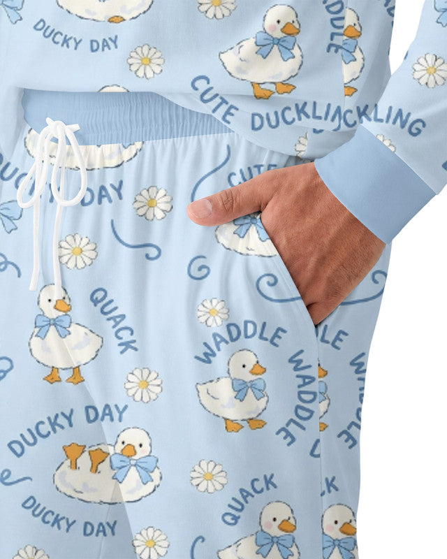 Happy Ducky Day Bamboo Men Pajama Set