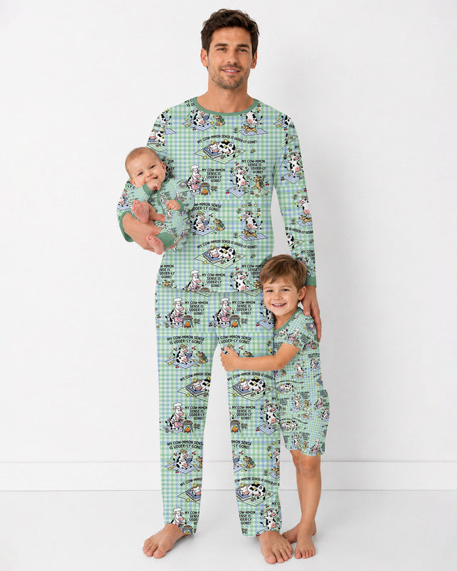 Common Sense Is Udderly Gone Bamboo Men Pajama Set