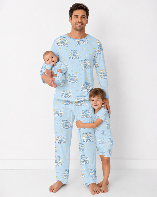 Not Fat Just Fluffy Bamboo Men Pajama Set