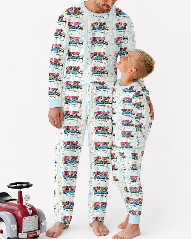 Hip Hop Bunny Bamboo Men Pajama Set