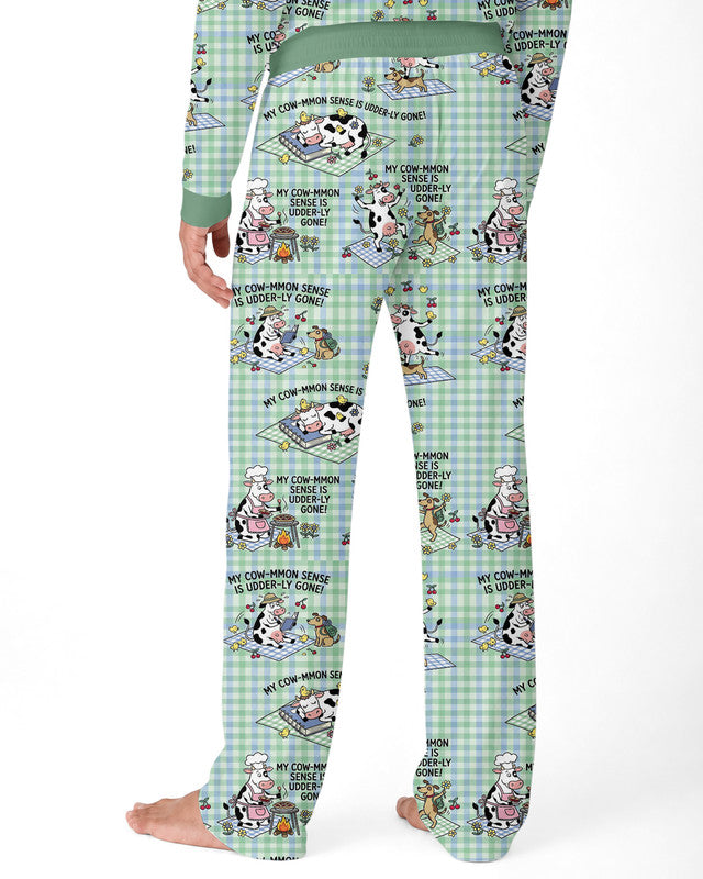 Common Sense Is Udderly Gone Bamboo Men Pajama Set