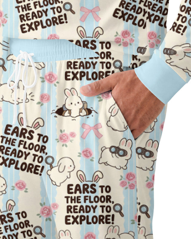 Ears To The Floor Bamboo Men Pajama Set