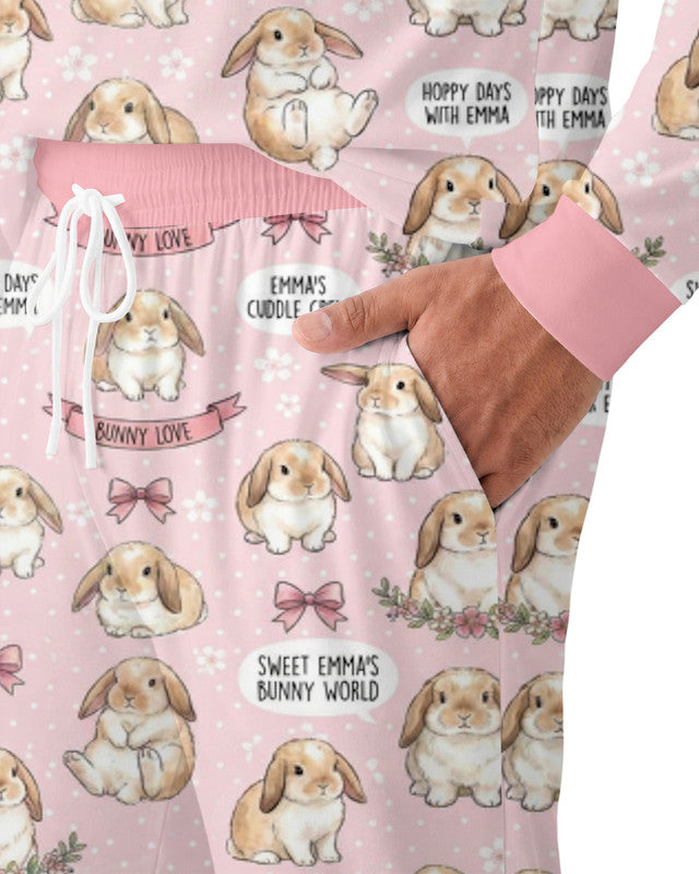 Sweet Bunny Worlds Bamboo Men Pajama Set