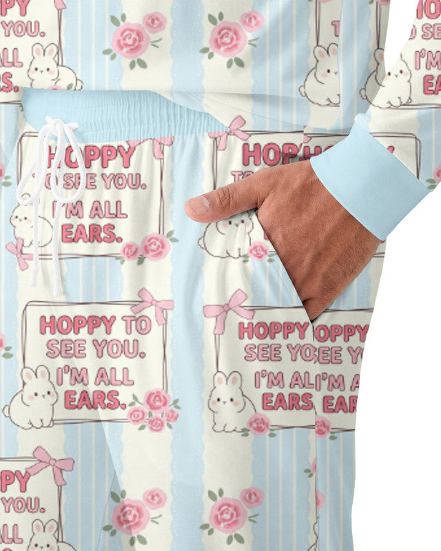 Hoppy To See You Bamboo Men Pajama Set