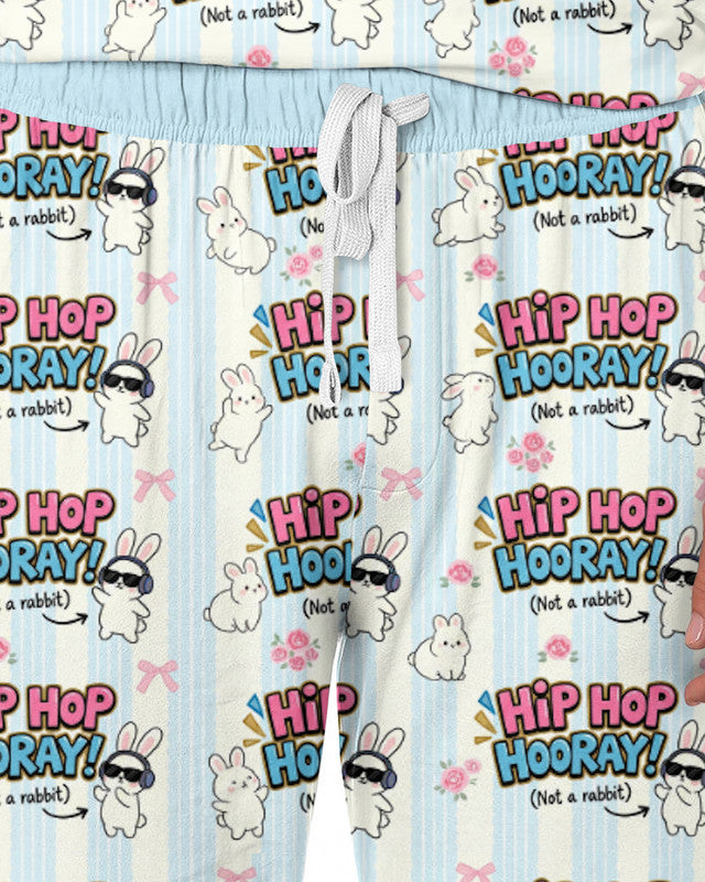 Hip Hop Bunny Bamboo Men Pajama Set