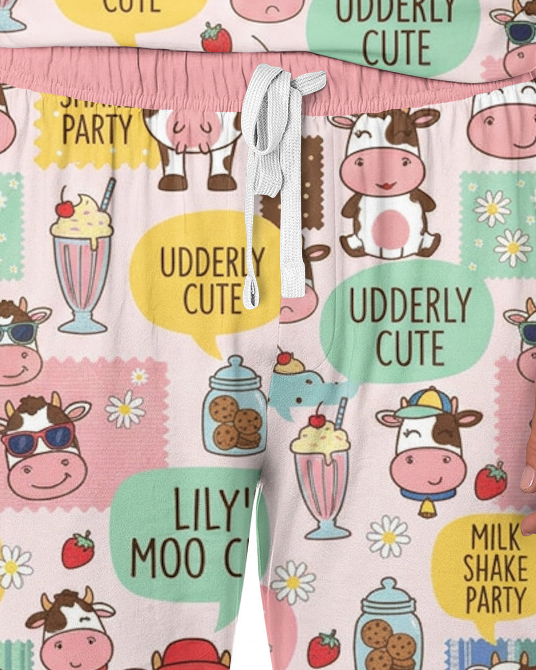 Custom Name The Milkshake Secret Society Bamboo Men Pajama Set