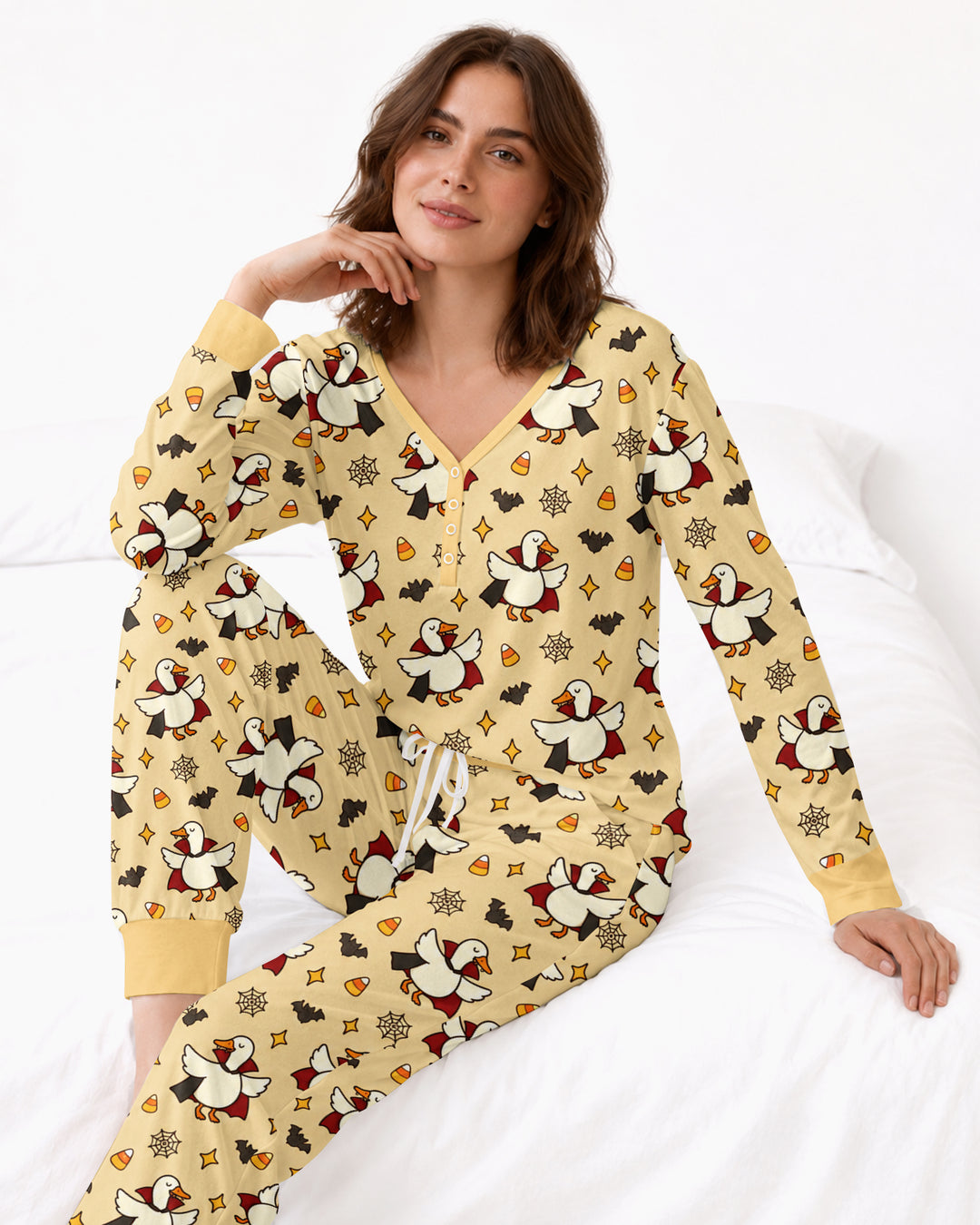 Count Duckula Candy Rush Bamboo Women Pajama Set